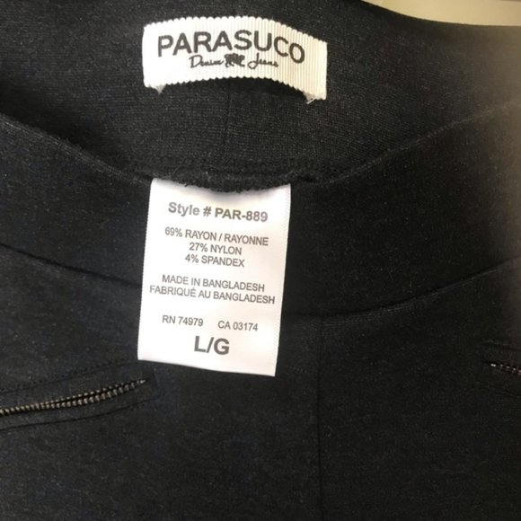PARASUCO Ponte Skinny Pants Moto Stretch NEW - Picture 3 of 7